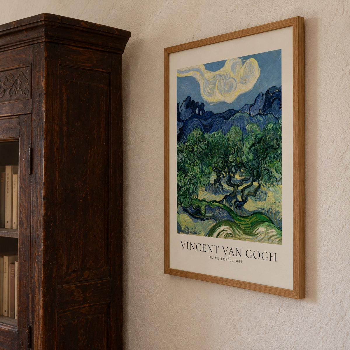 Vincent Van Gogh Olive trees - Framed poster detail