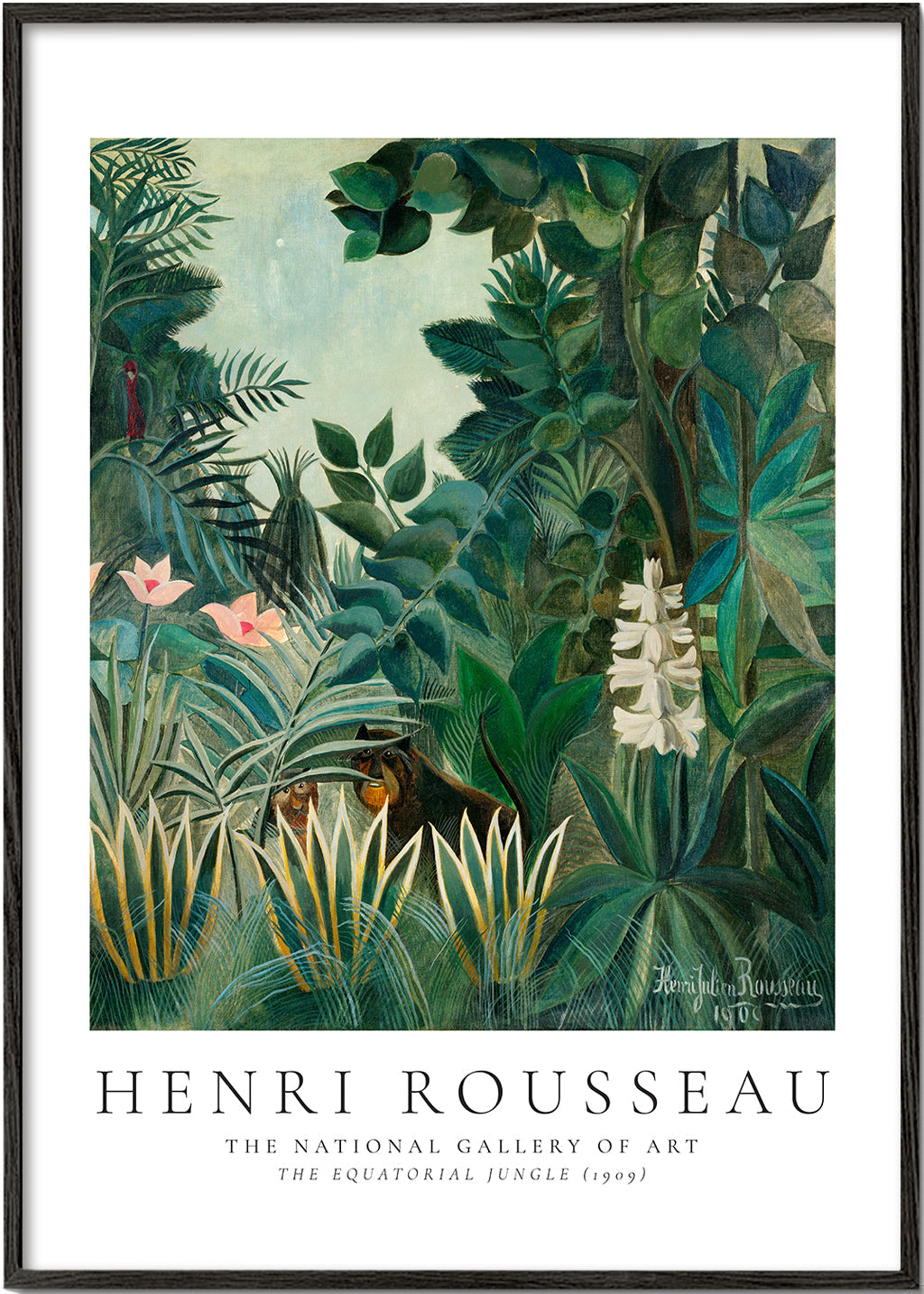 Henri Rousseau The equatorial jungle