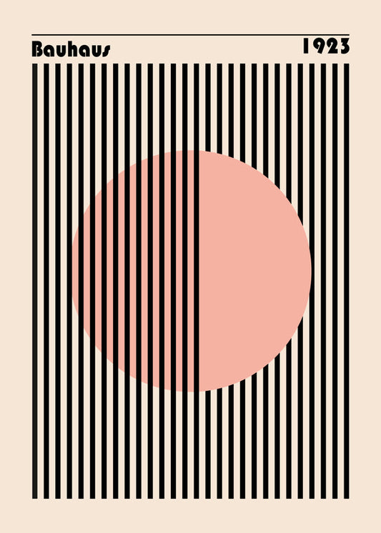 Bauhaus Pink Circle