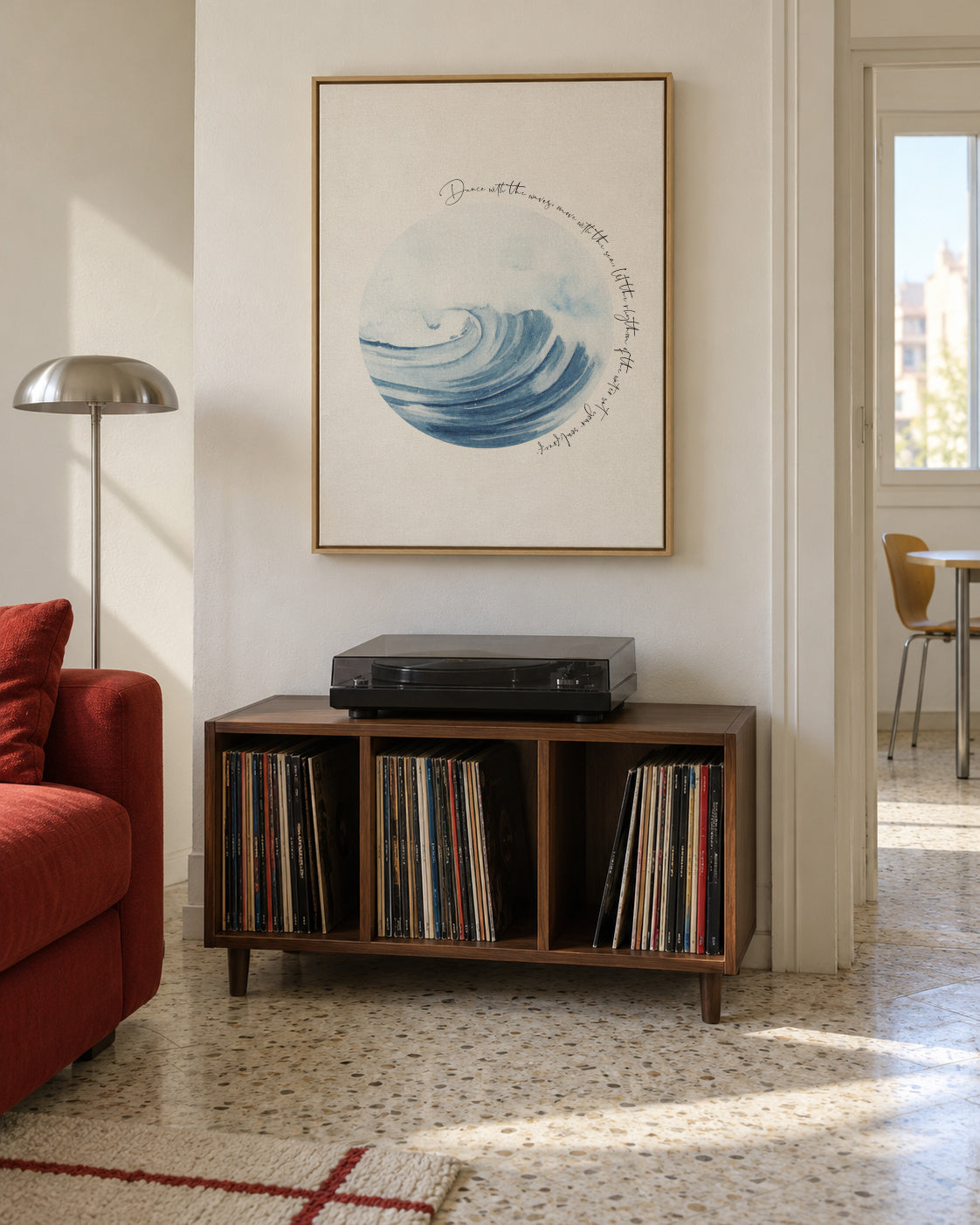 Inspirational Ocean Life Quotes - Framed canvas in an interior