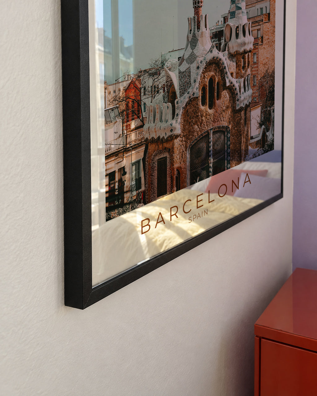 Spain Collection Barcelona - Framed poster detail