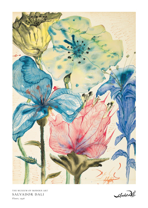 Salvador Dali fleurs I - Obra sin marco