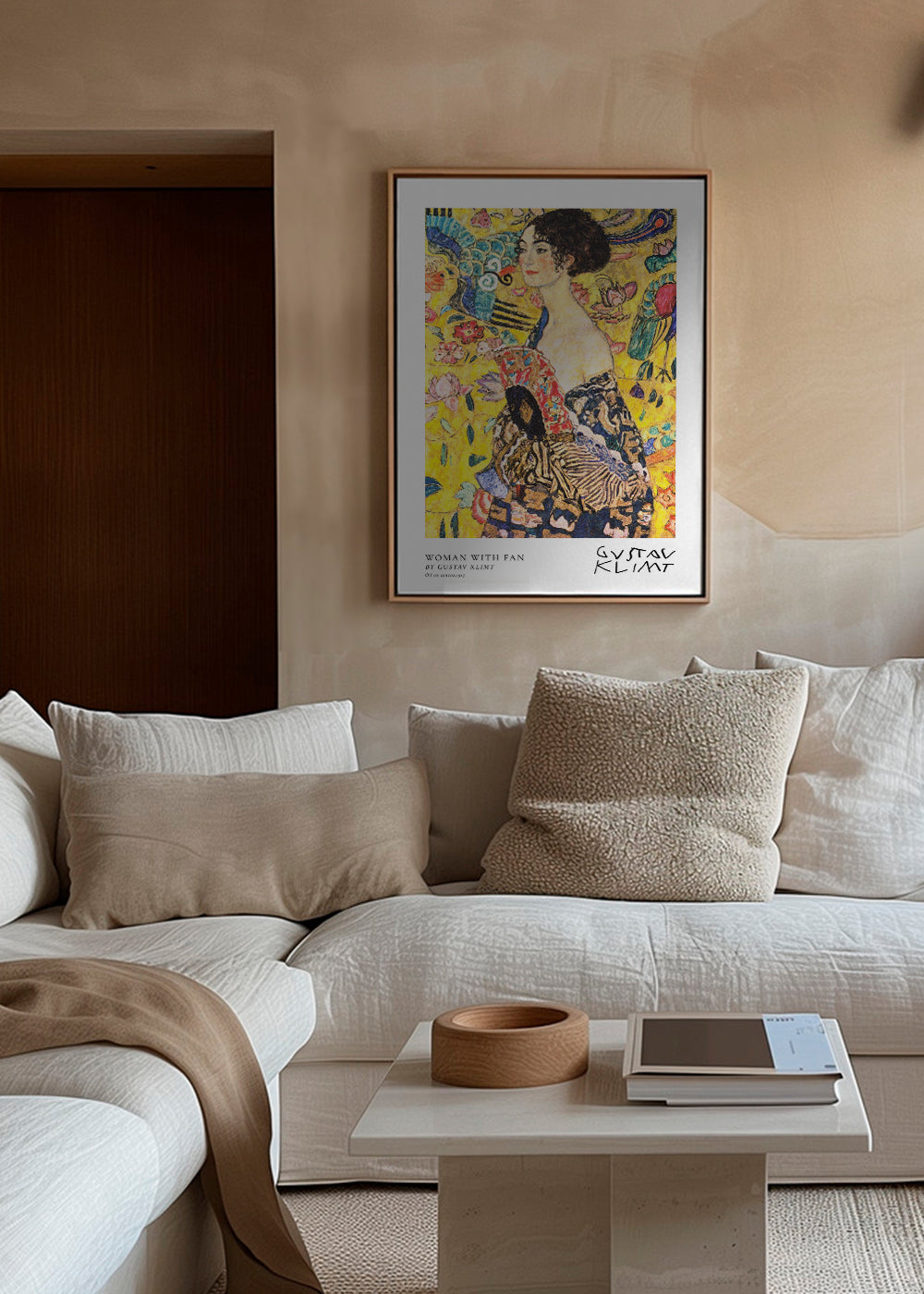 Woman with Fan by Gustav Klimt