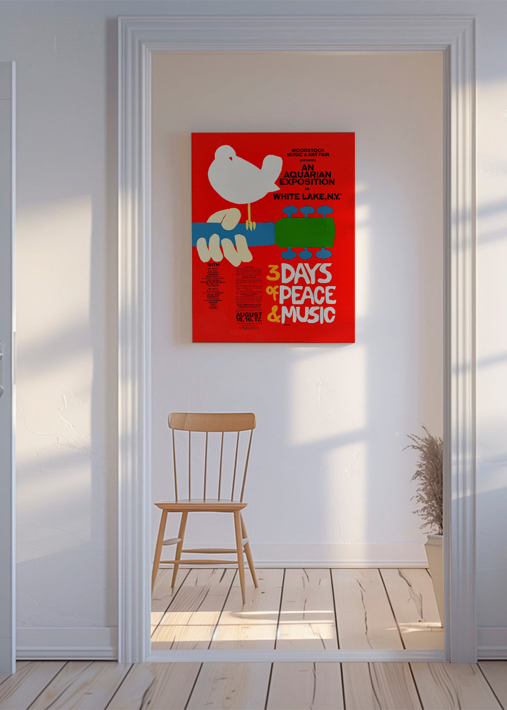 Woodstock 1969 Poster - 3 days of peace & music
