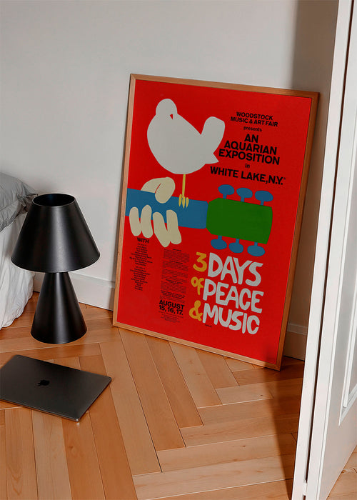 Woodstock 1969 Poster - 3 days of peace & music