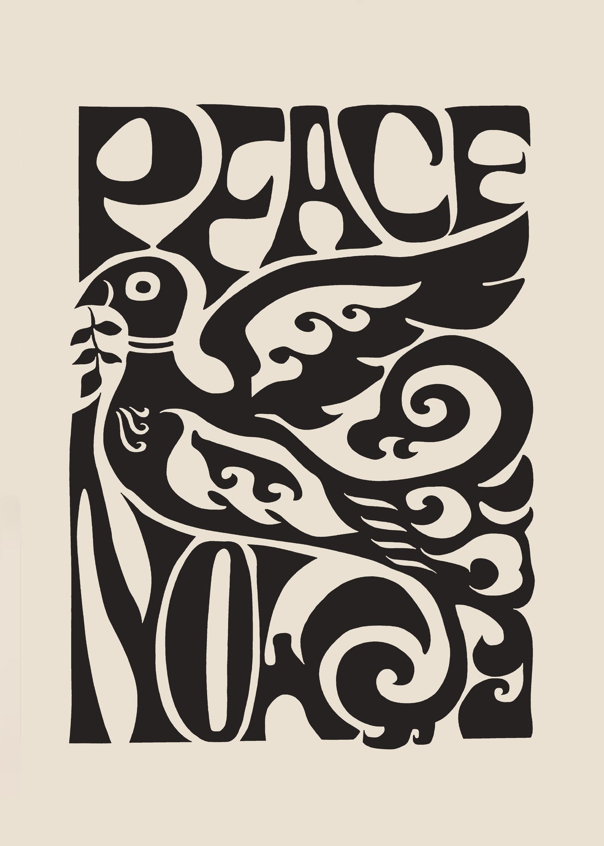 Peace Now poster, 1970 - Unframed art print