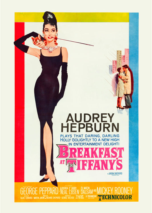 Audrey Hepburn Breakfast at Tiffanys 1961 film poster