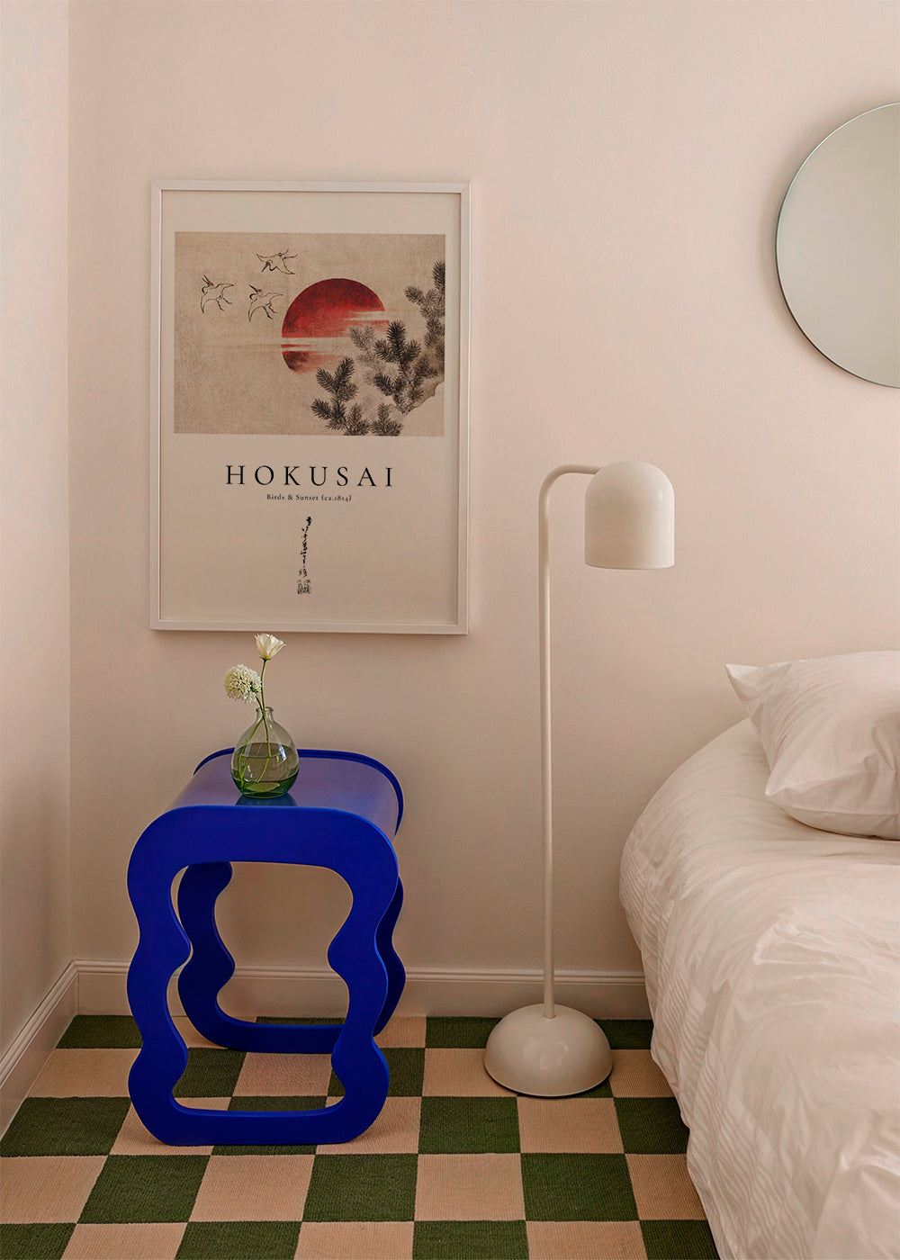 Katsushika Hokusai birds and sunset from Album of Sketches