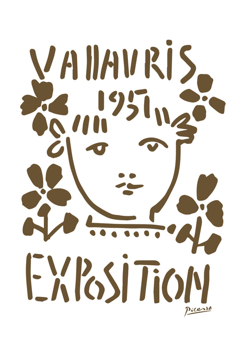 PIcasso Vallauris 1951 Exposition Poster - Unframed art print
