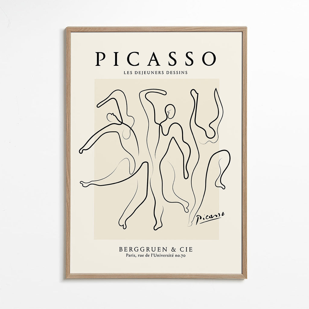 Pablo Picasso The Three Dancers Sktech poster