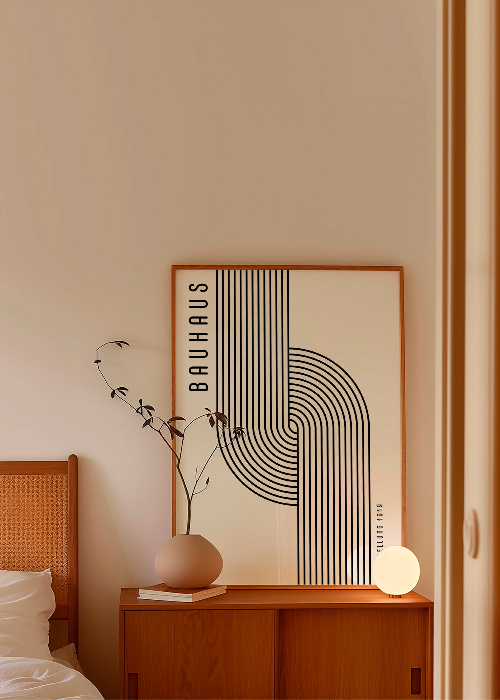 BAUHAUS AUSSTELLUNG Exhibition Poster 1919