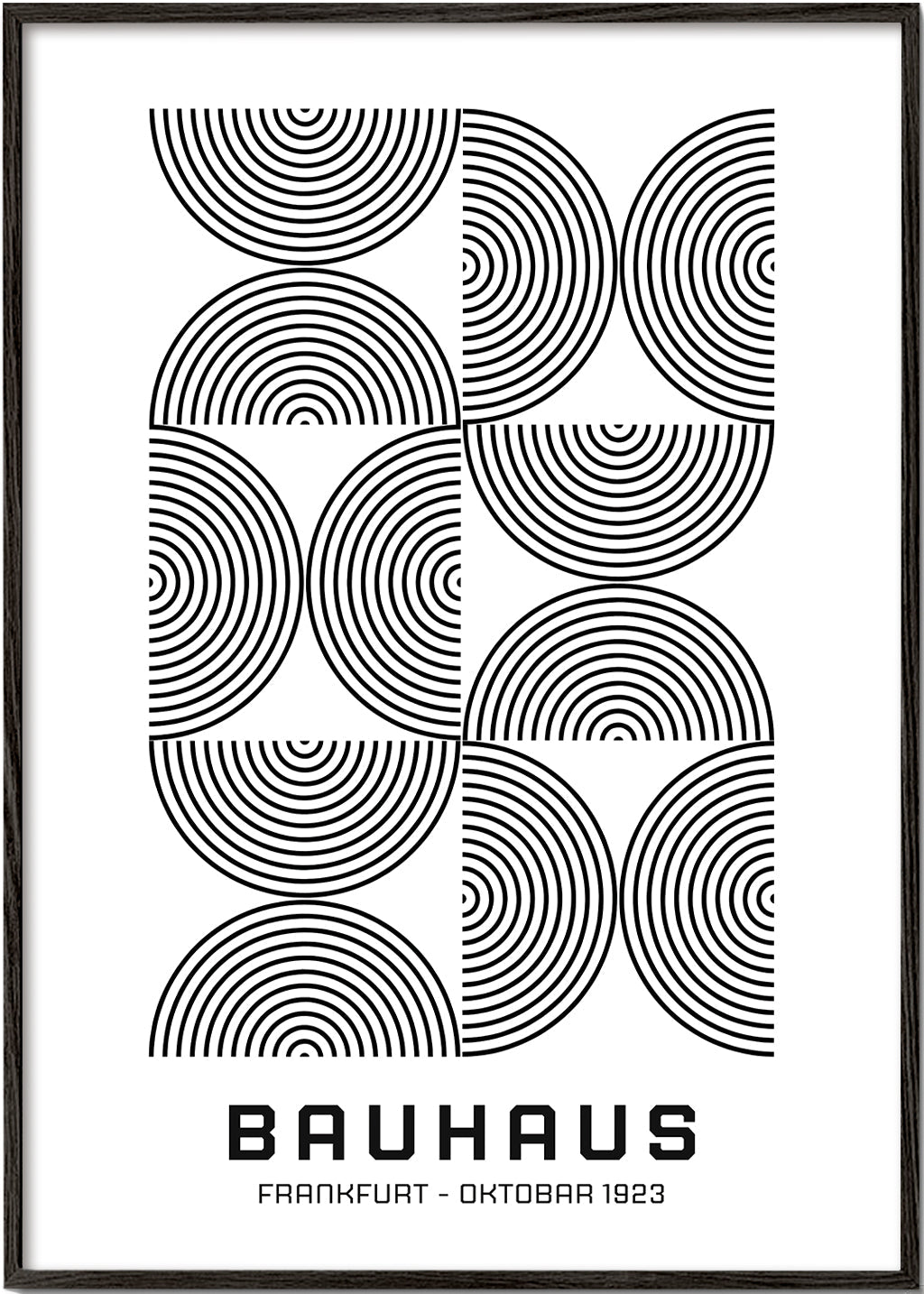 Bauhaus Black and White Exhibition Poster 1923