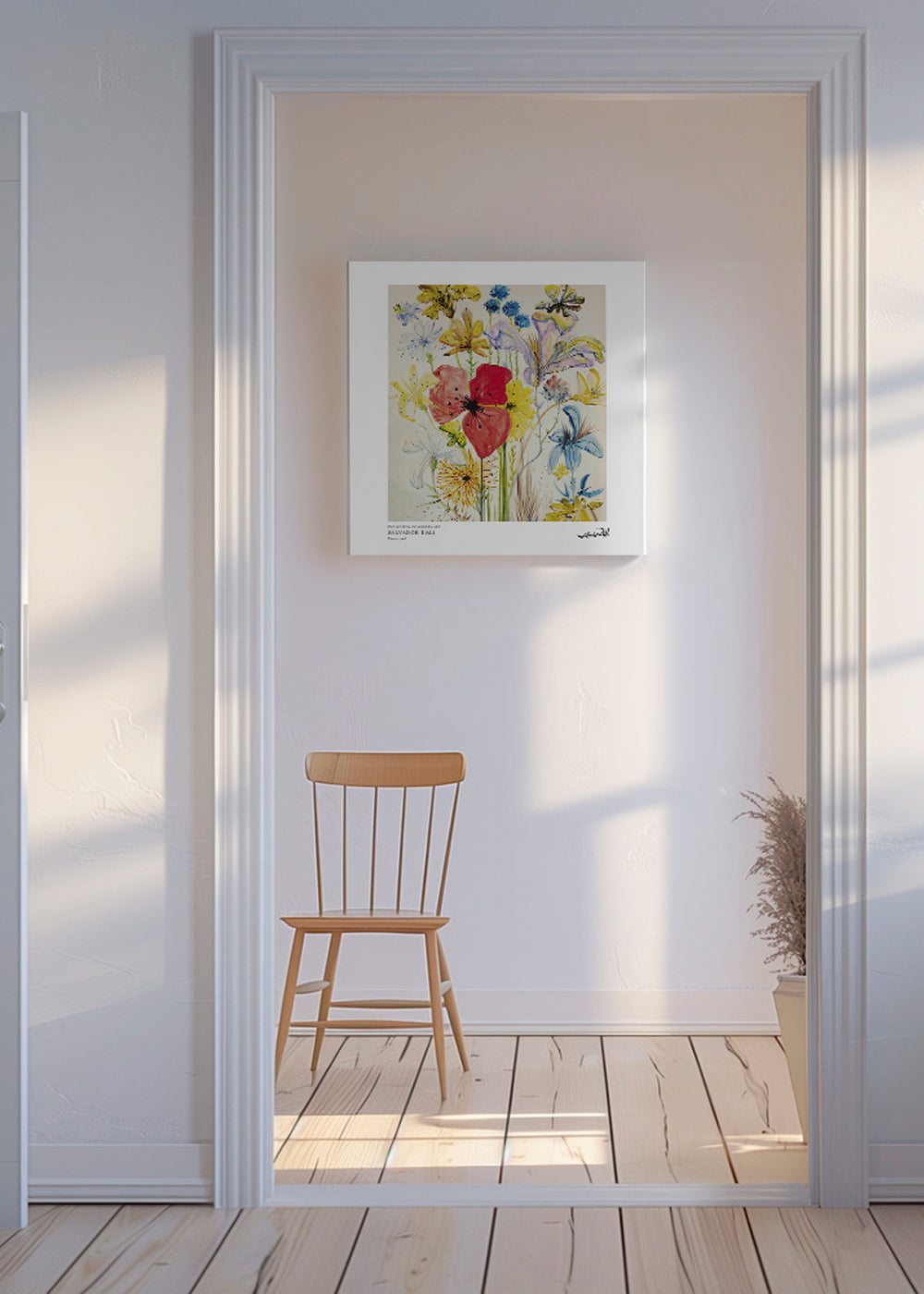 Salvador Dali fleurs II - Square