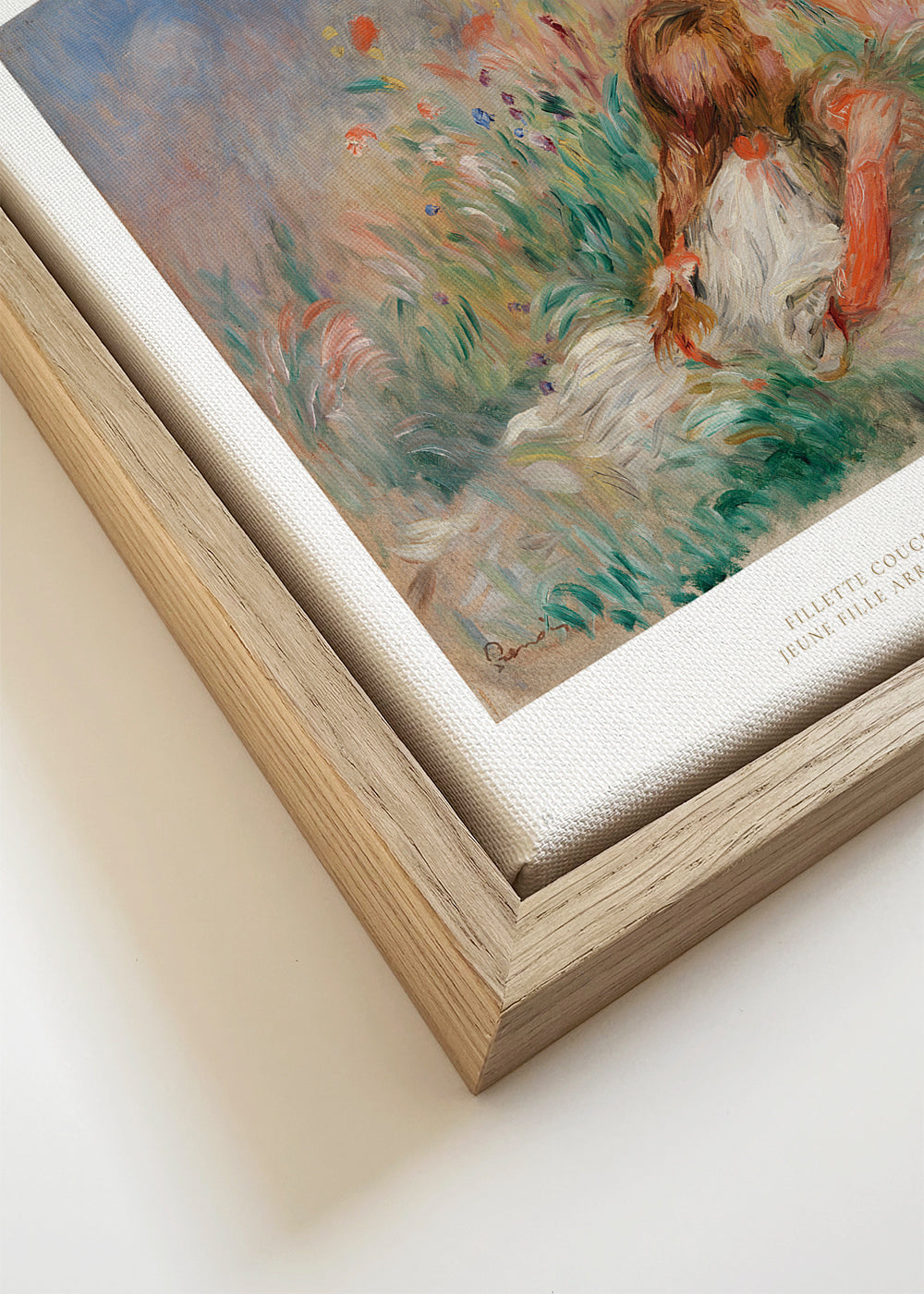 Girls in the Grass Arranging a Bouquet by Pierre-Auguste Renoir - Square