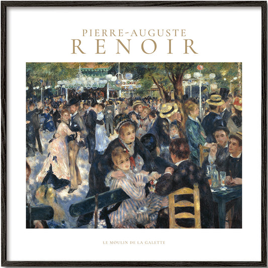 Le Moulin de la Galette by Pierre-Auguste Renoir - Square