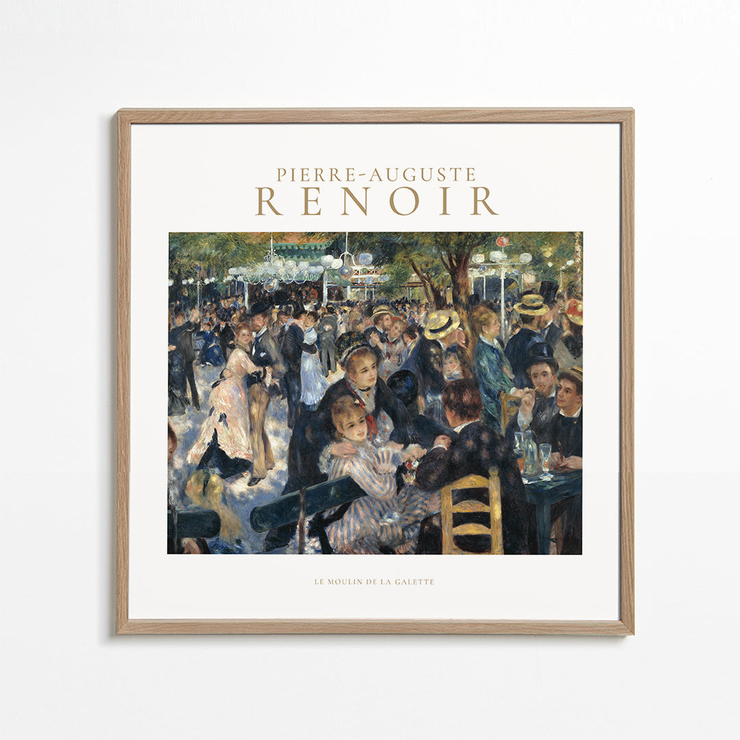 Le Moulin de la Galette by Pierre-Auguste Renoir - Square