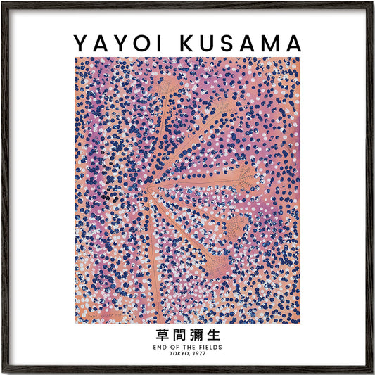 Yayoi Kusama End Of The Fields exhibition poster - Square