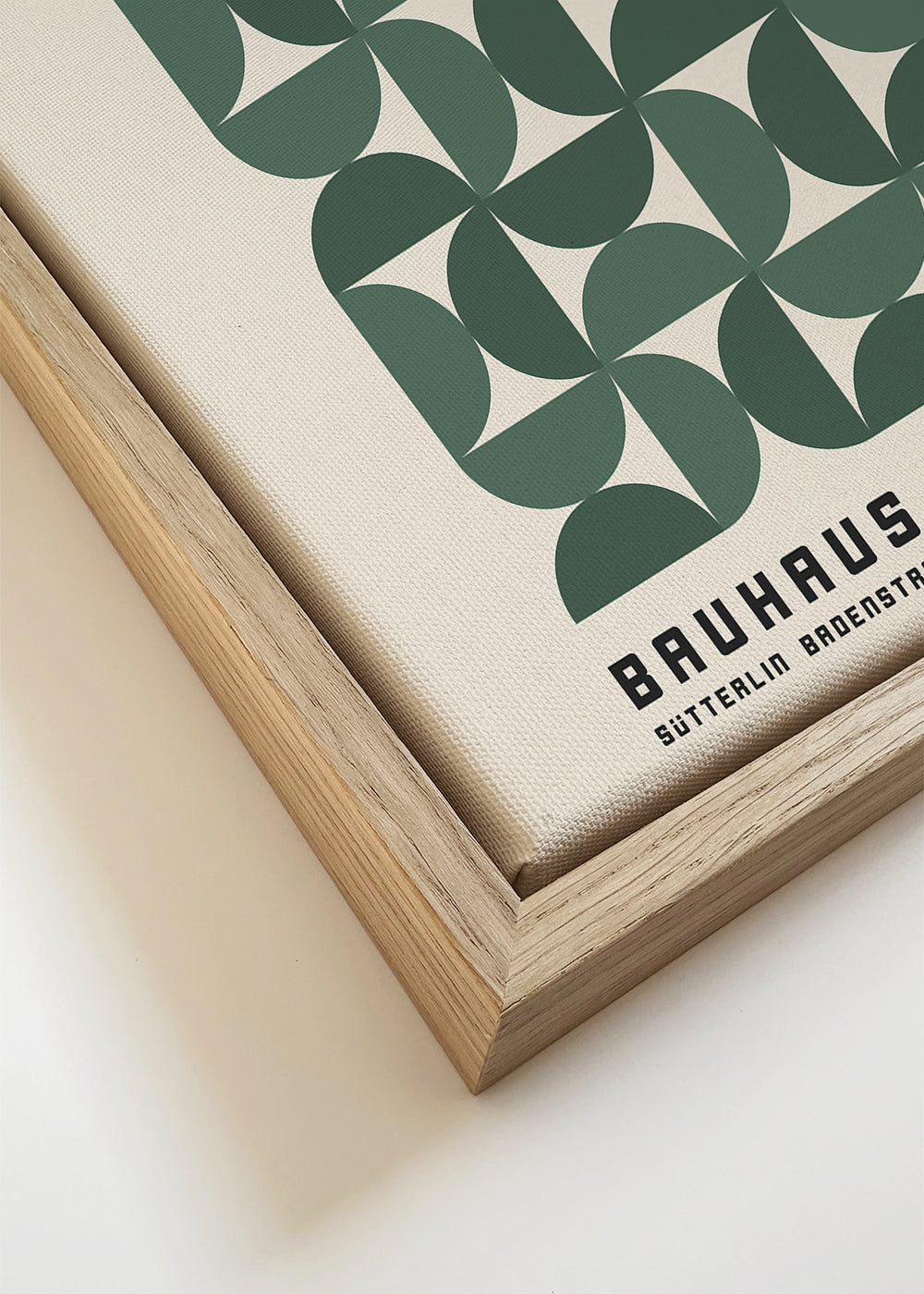 Bauhaus Green Exhibition Poster - Square