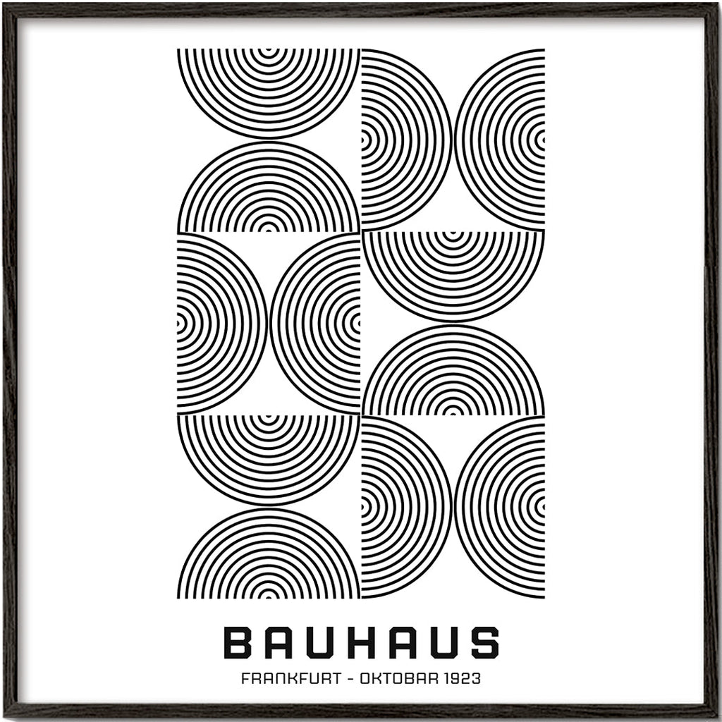 Bauhaus Black and White Exhibition Poster 1923 - Square