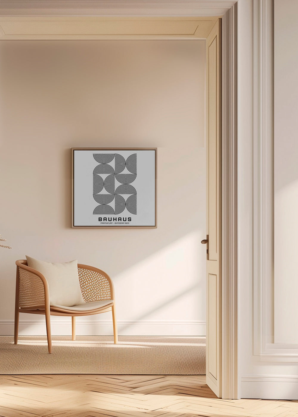 Bauhaus Black and White Exhibition Poster 1923 - Square