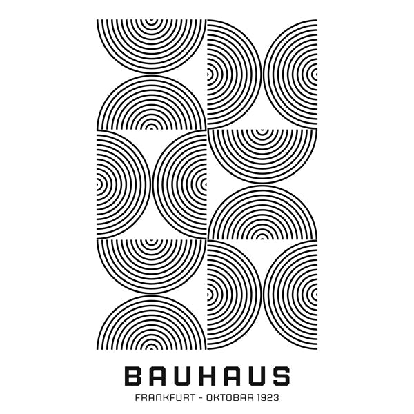 Bauhaus Black and White Exhibition Poster 1923 - Square