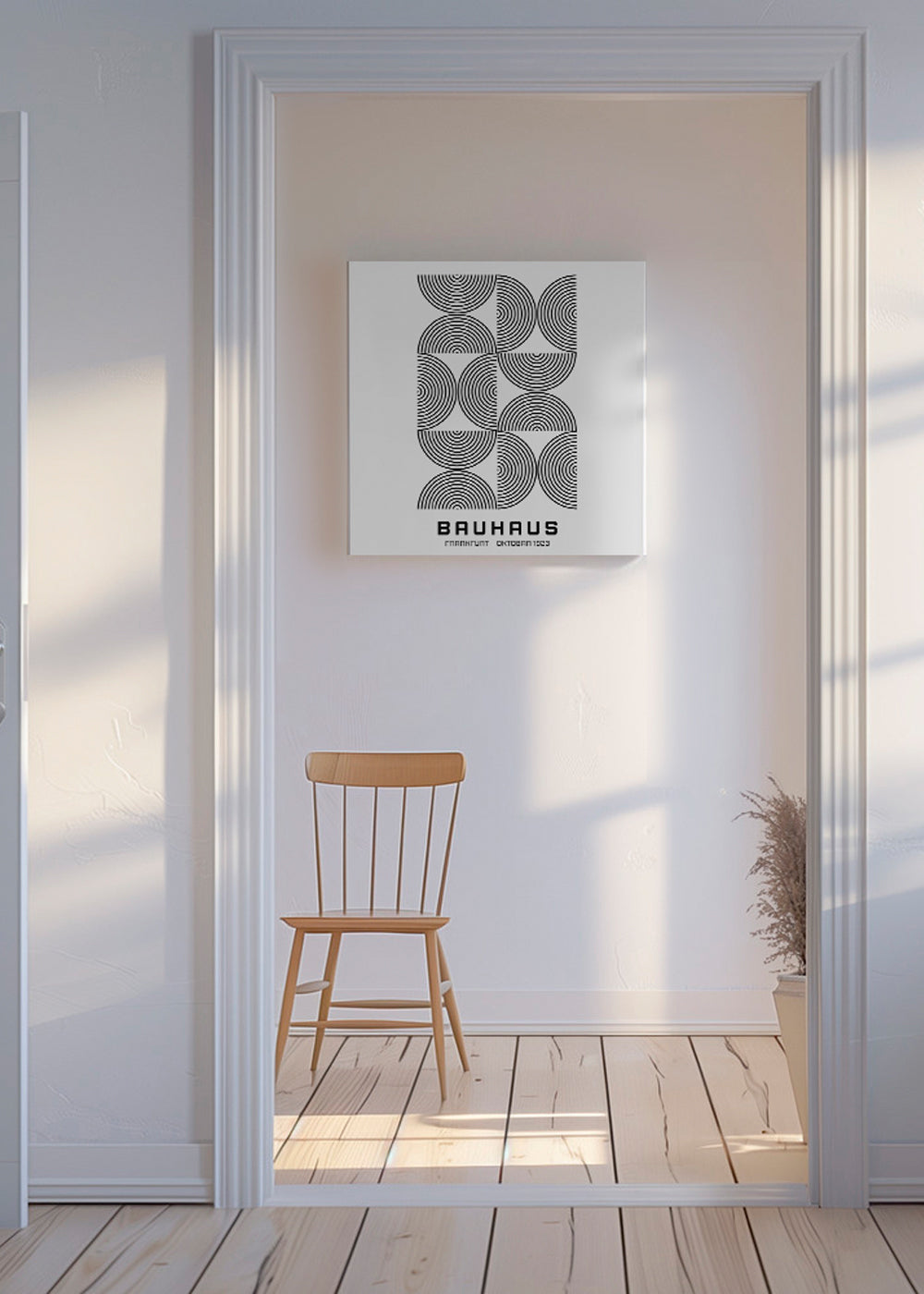 Bauhaus Black and White Exhibition Poster 1923 - Square