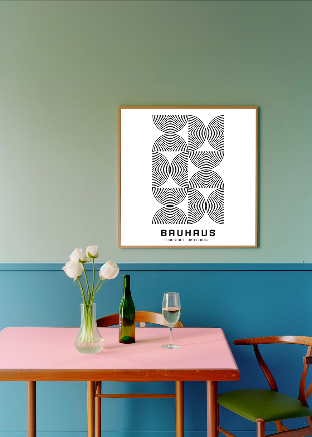 Bauhaus Black and White Exhibition Poster 1923 - Square