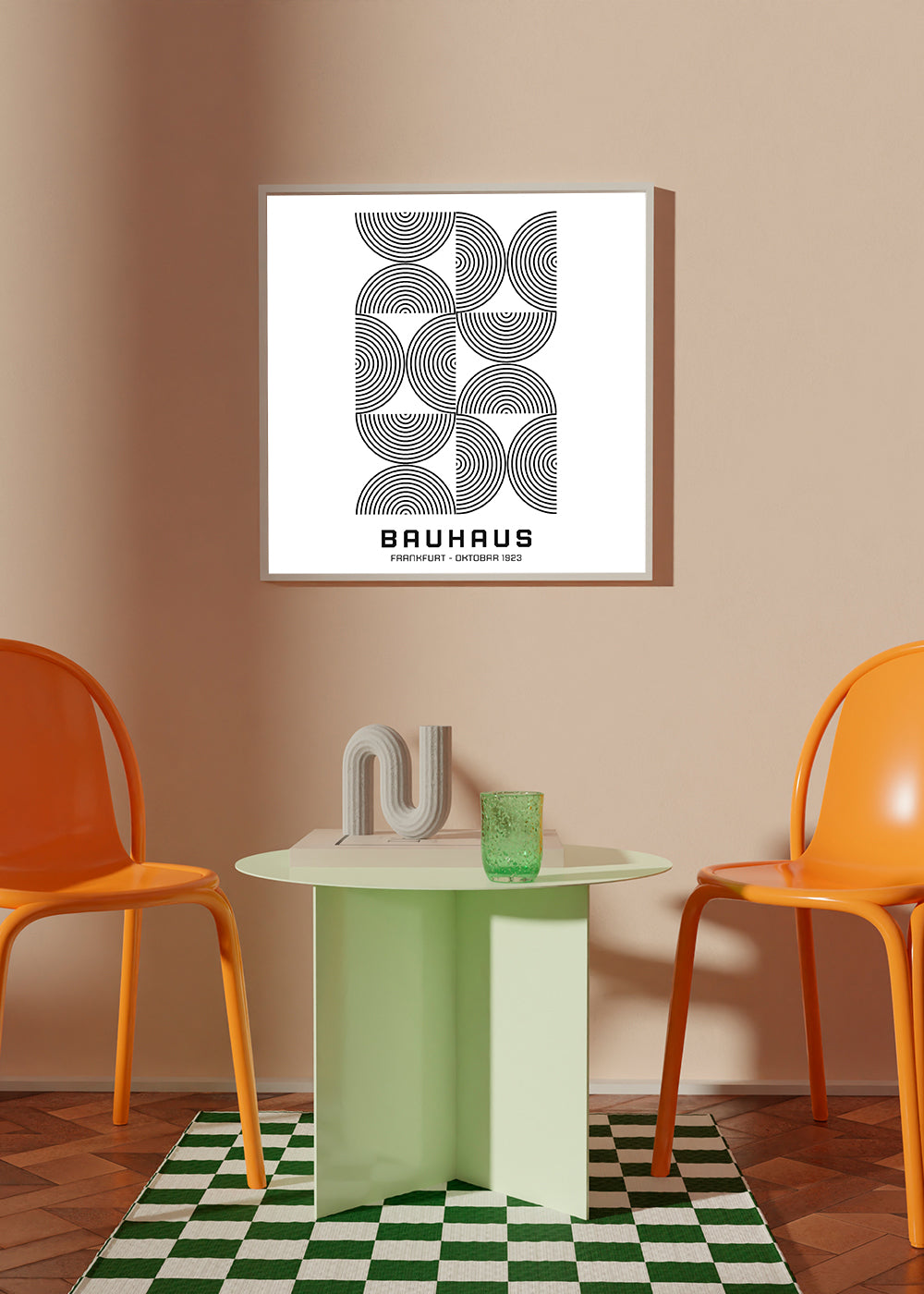 Bauhaus Black and White Exhibition Poster 1923 - Square