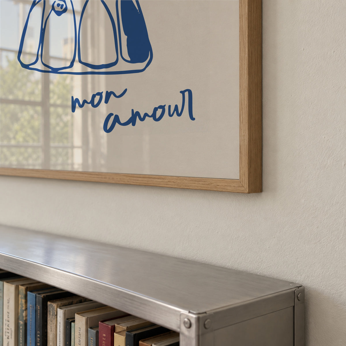 Life Simple simple pleasures - Bonjour mon amour - Framed poster detail