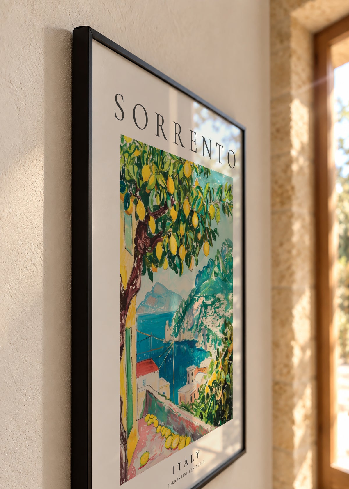 Sorrento, Italy - Framed poster detail