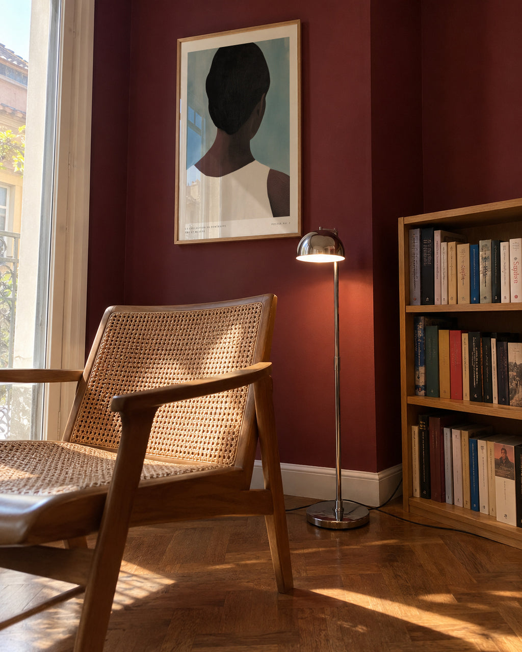 La collection de portraits - Poster No. 2 - Framed poster in an interior
