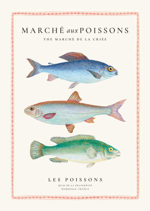 Fish Market (Marche aux poissons) - Unframed art print