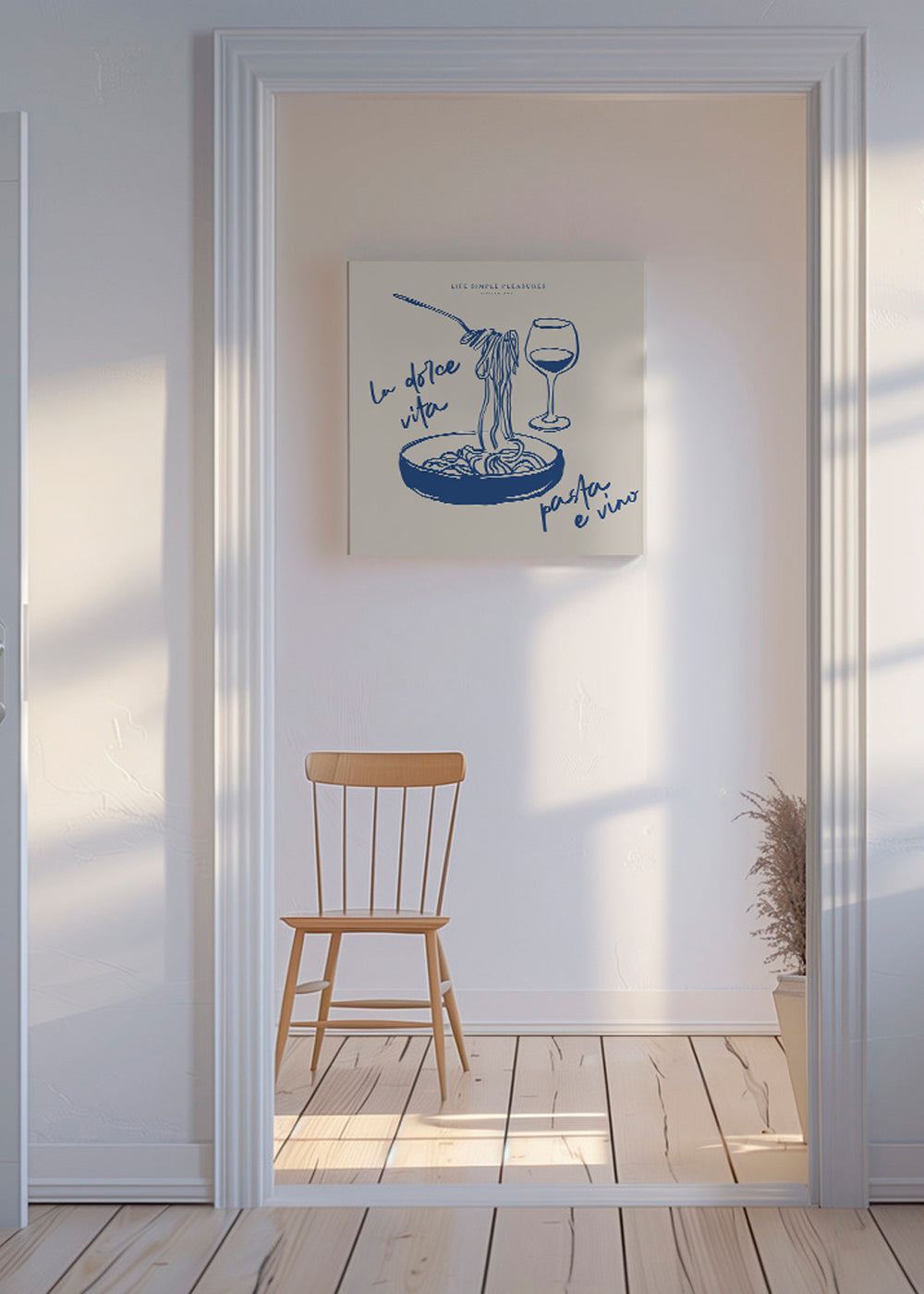 Life Simple simple pleasures - La Dolce Vita, Pasta e vino - SQUARE