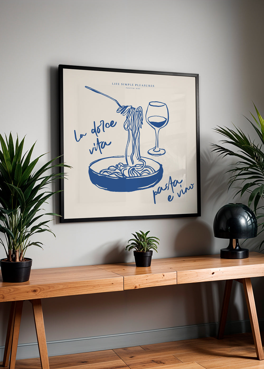 Life Simple simple pleasures - La Dolce Vita, Pasta e vino - SQUARE