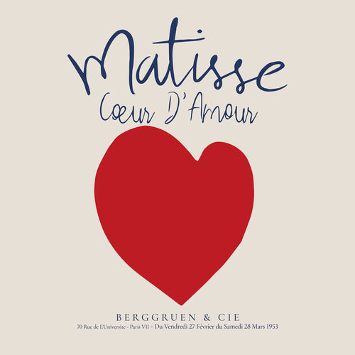 Henri Matisse, Coeur d'amour - SQUARE
