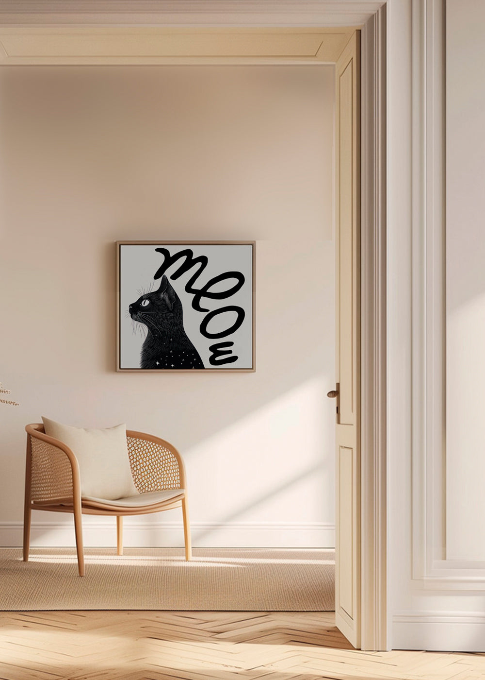 Meow (Cat portrait) - SQUARE