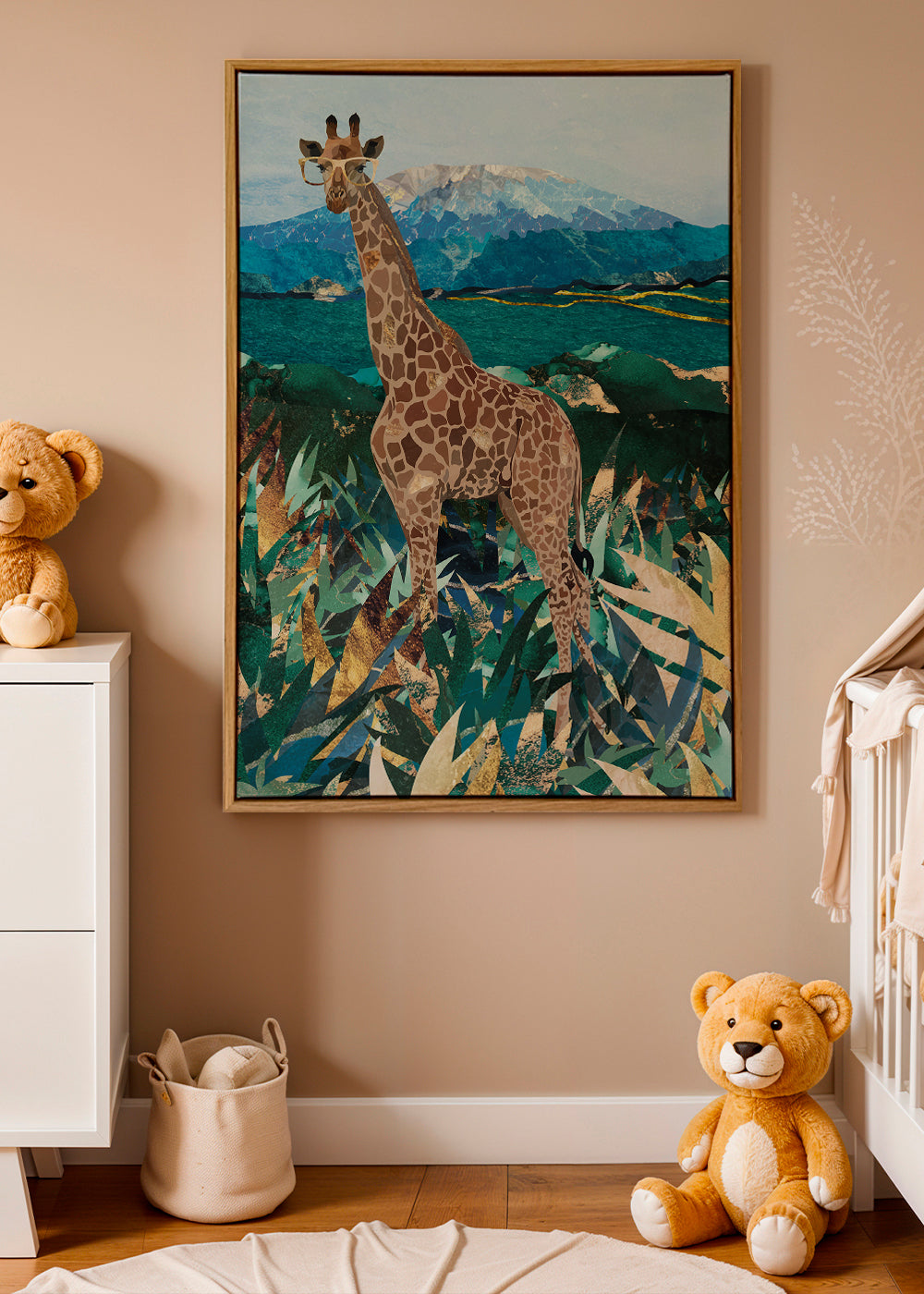 Giraffe's morning walk