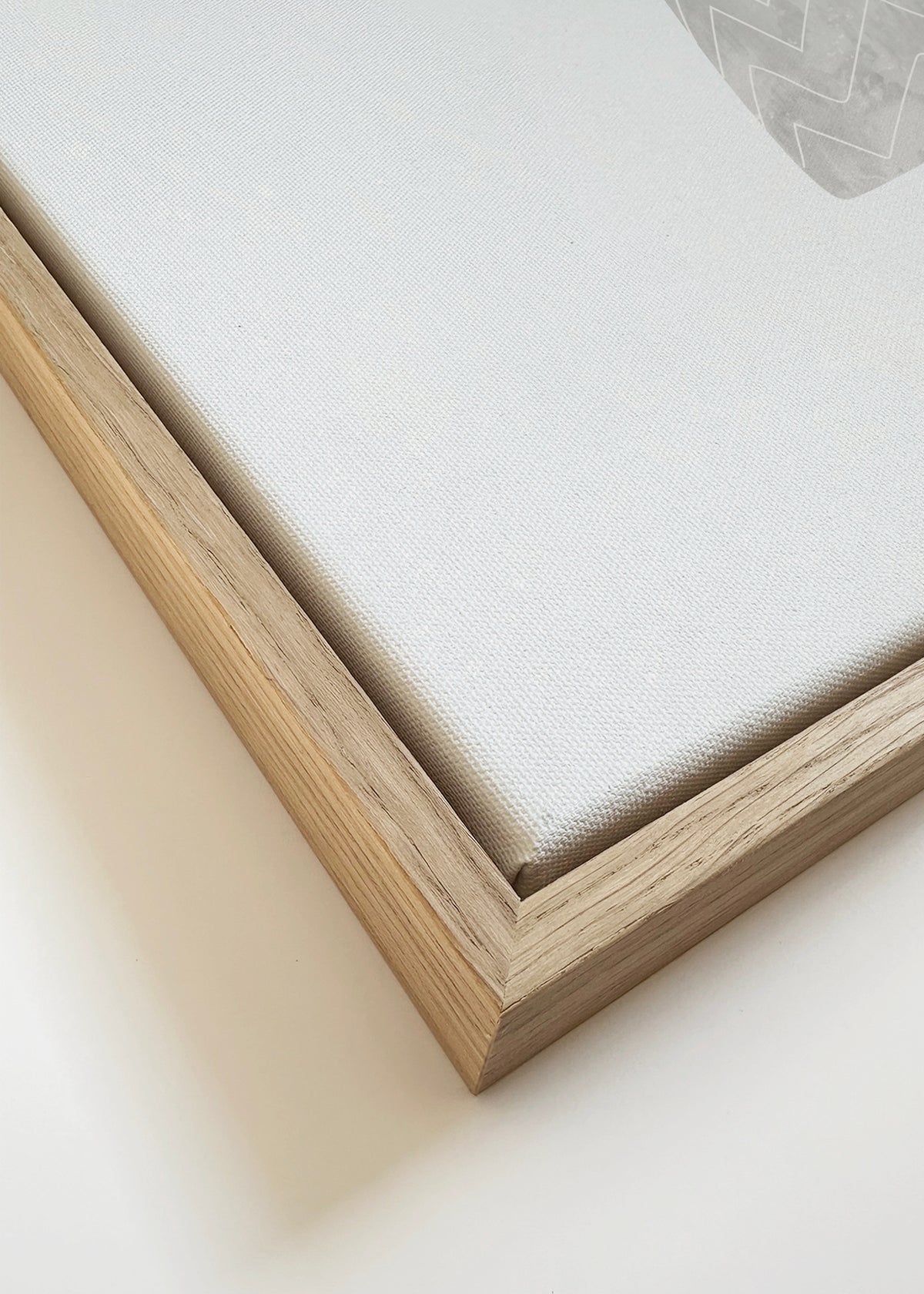 Scandi Japandi Houseplant 3 - Framed canvas detail