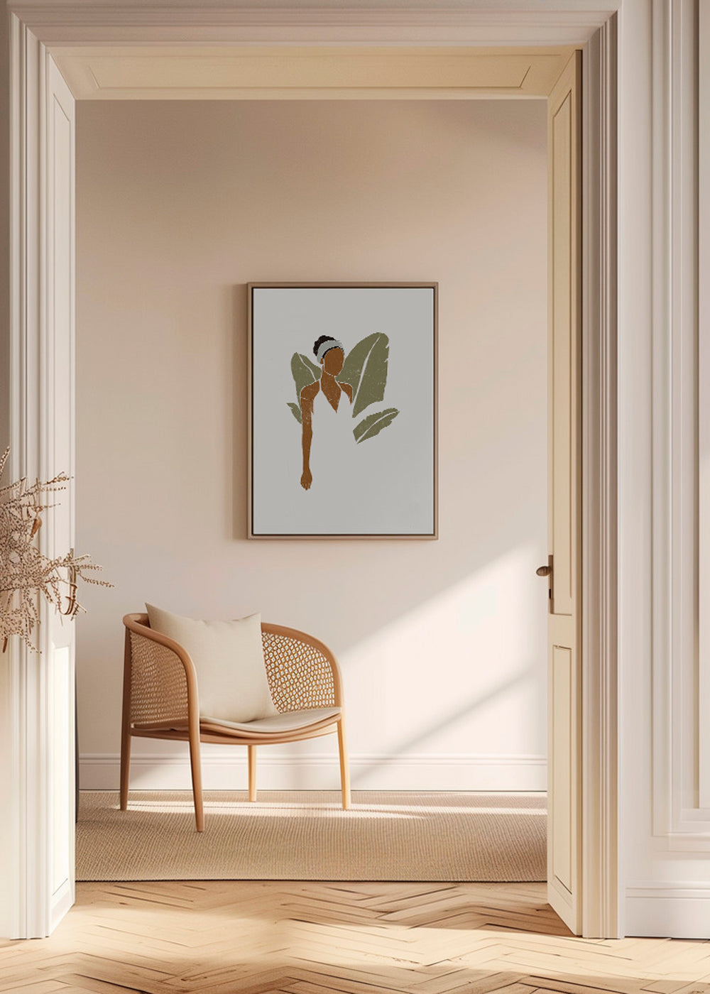 Boho Bird of Paradise Leaves III