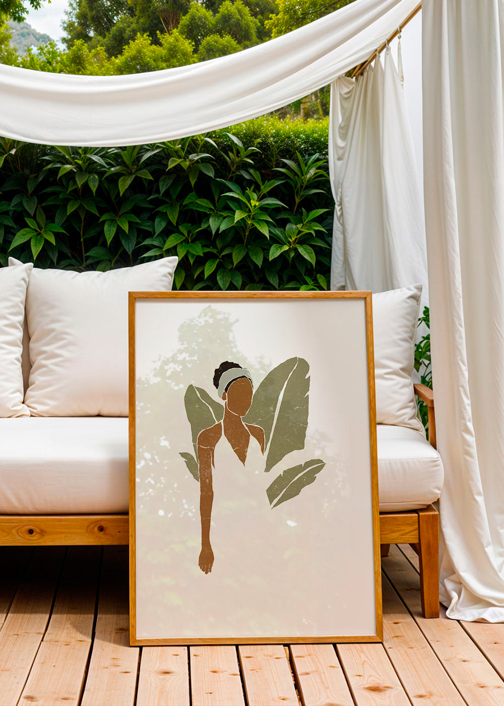 Boho Bird of Paradise Leaves III