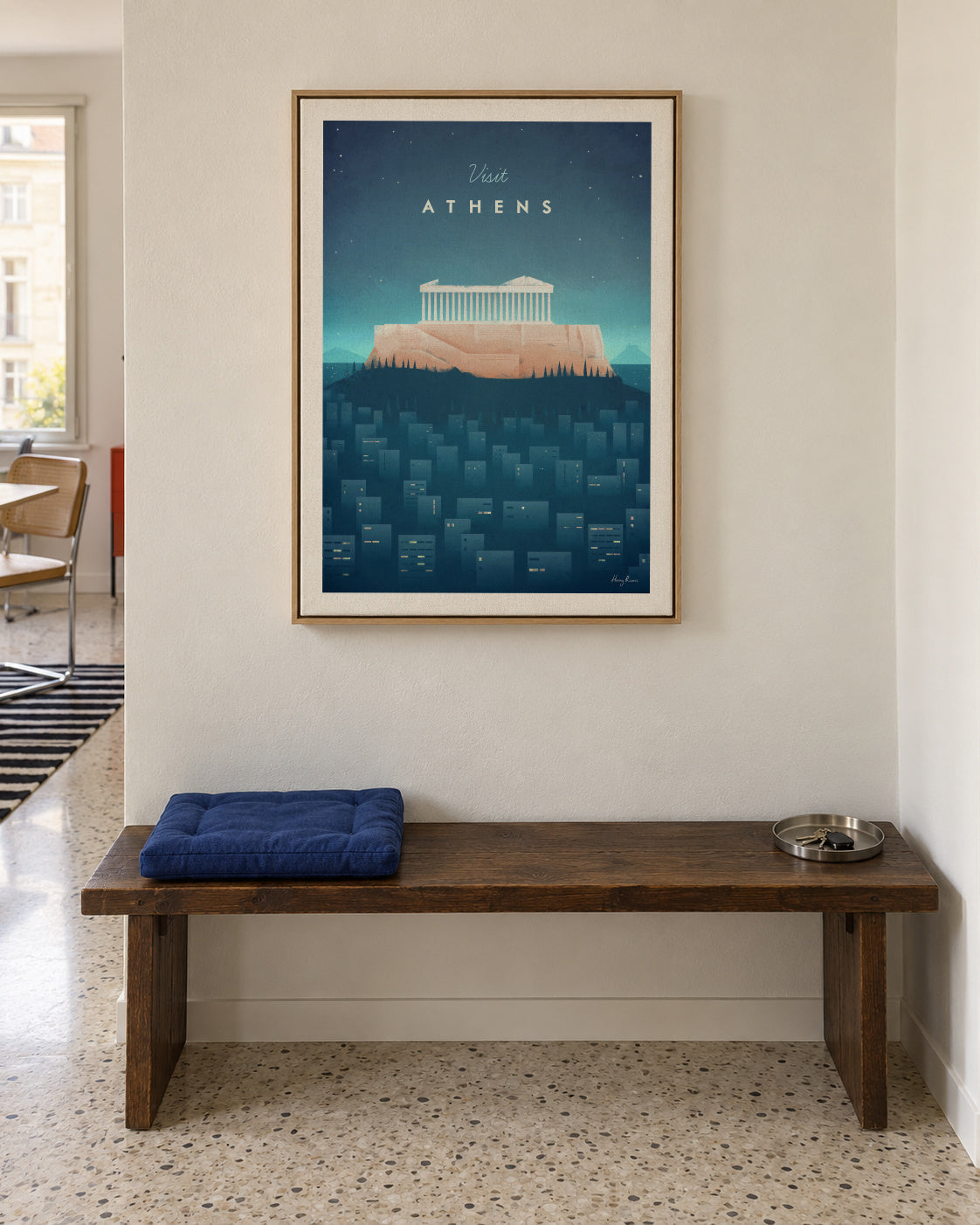 Athens - Framed canvas in an interior