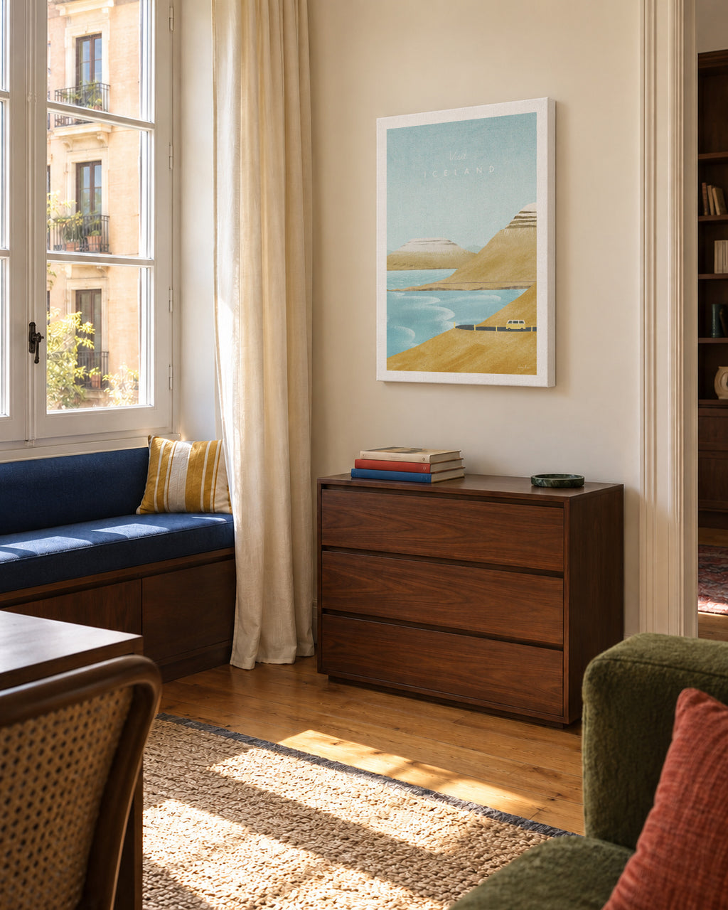 Iceland - Unframed canvas in an interior