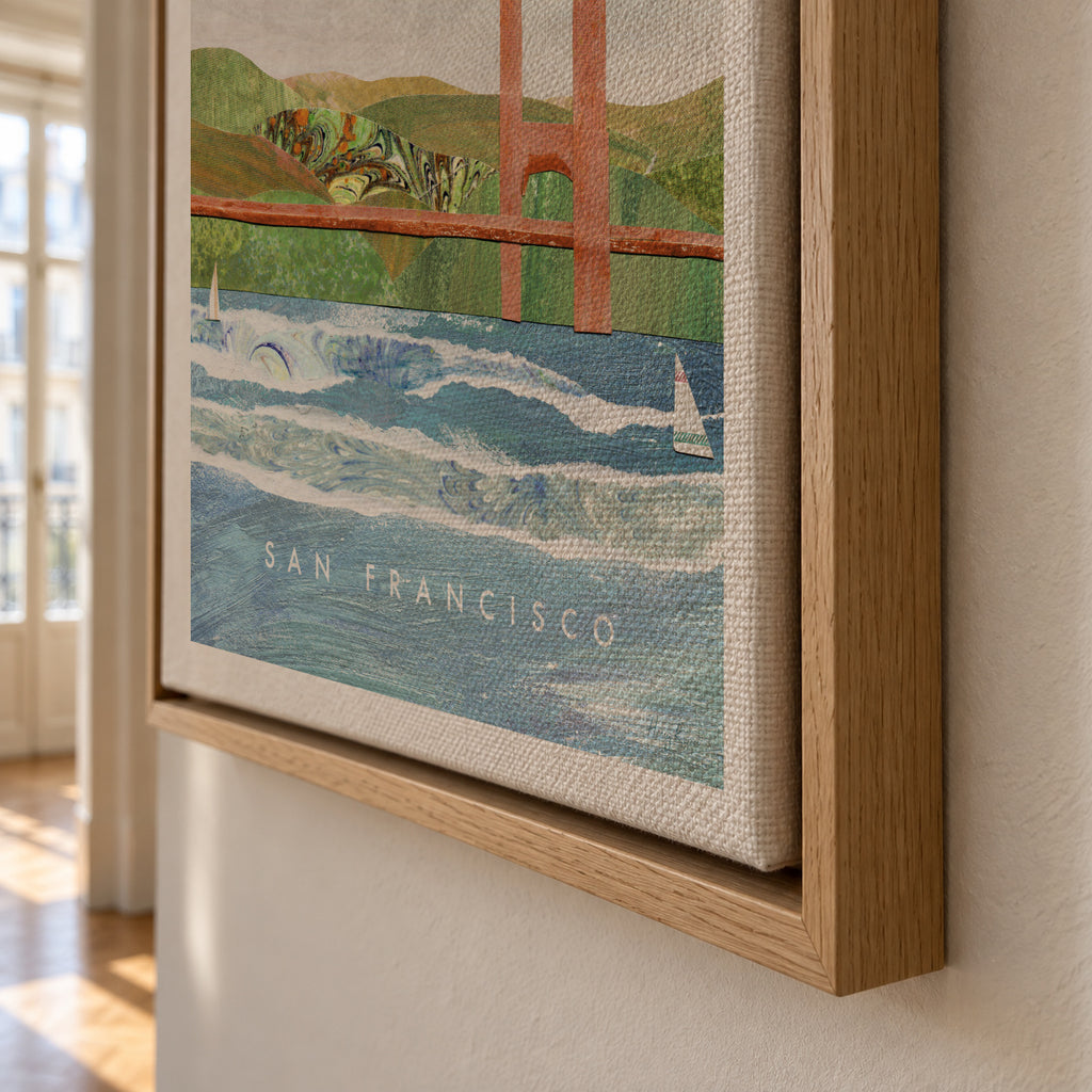 San Francisco II - Framed canvas detail