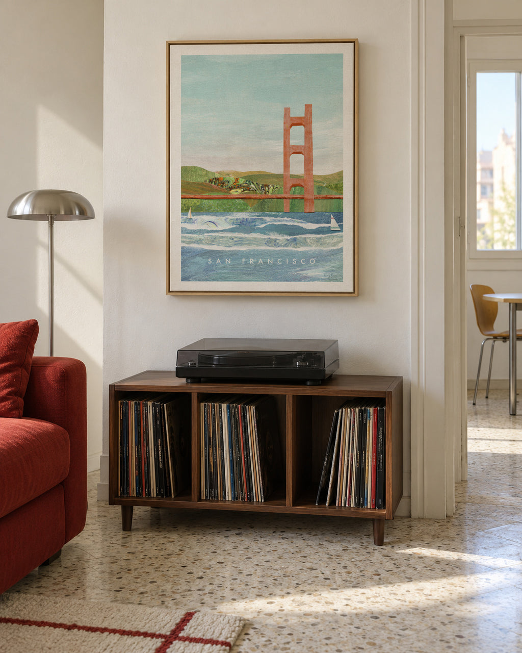 San Francisco II - Framed canvas in an interior
