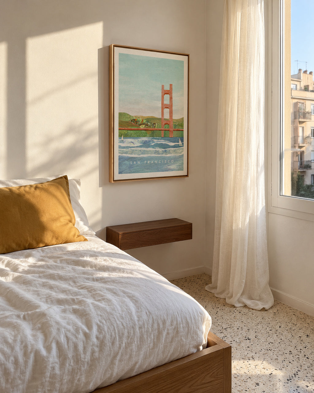 San Francisco II - Framed canvas in an interior
