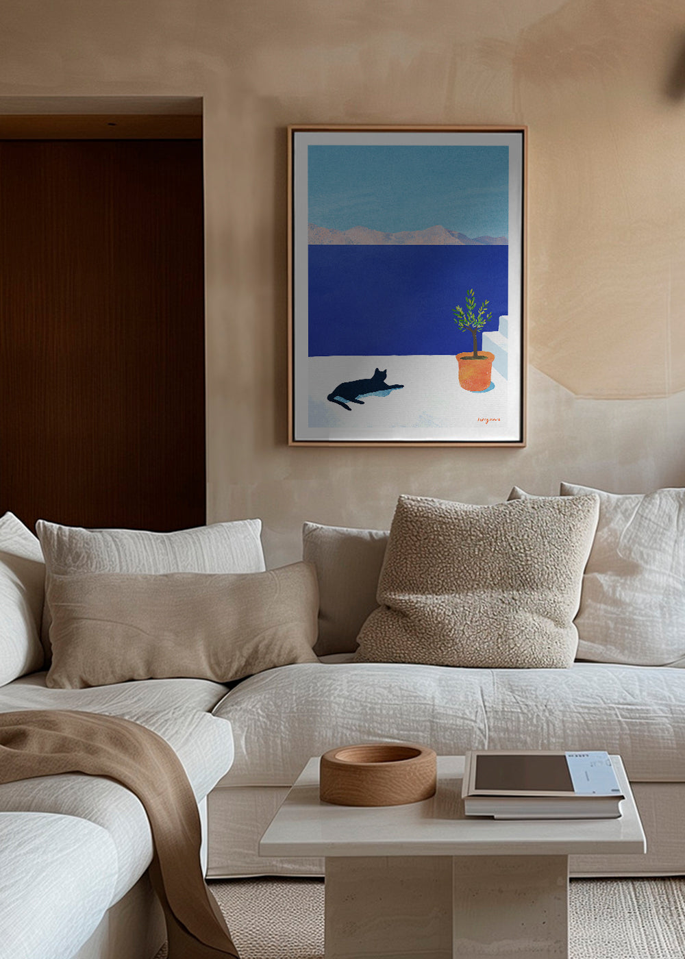 Black cat - siesta on the roof