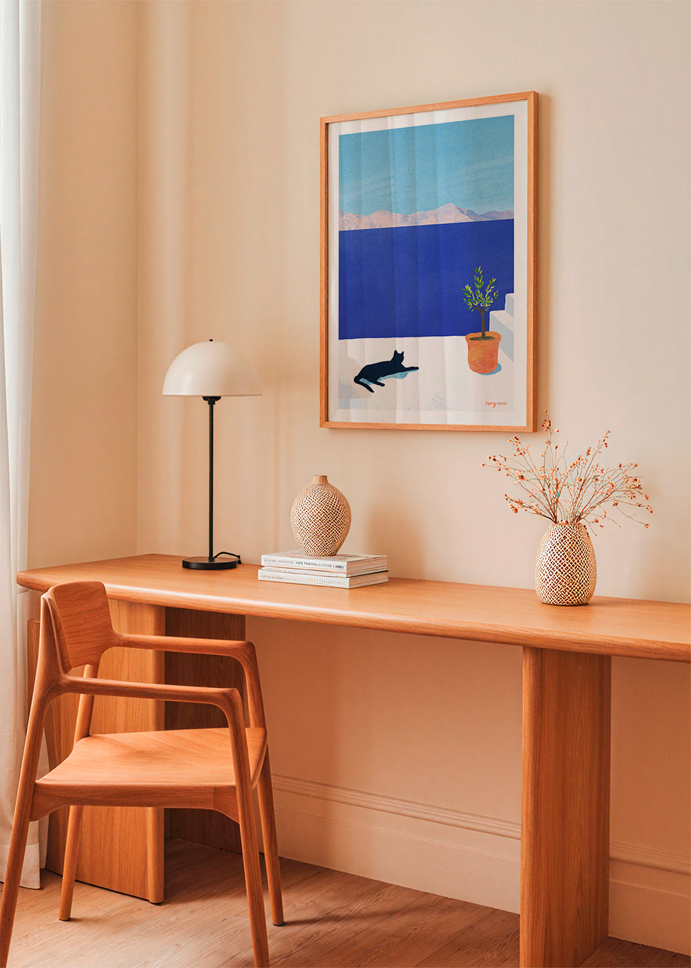 Black cat - siesta on the roof