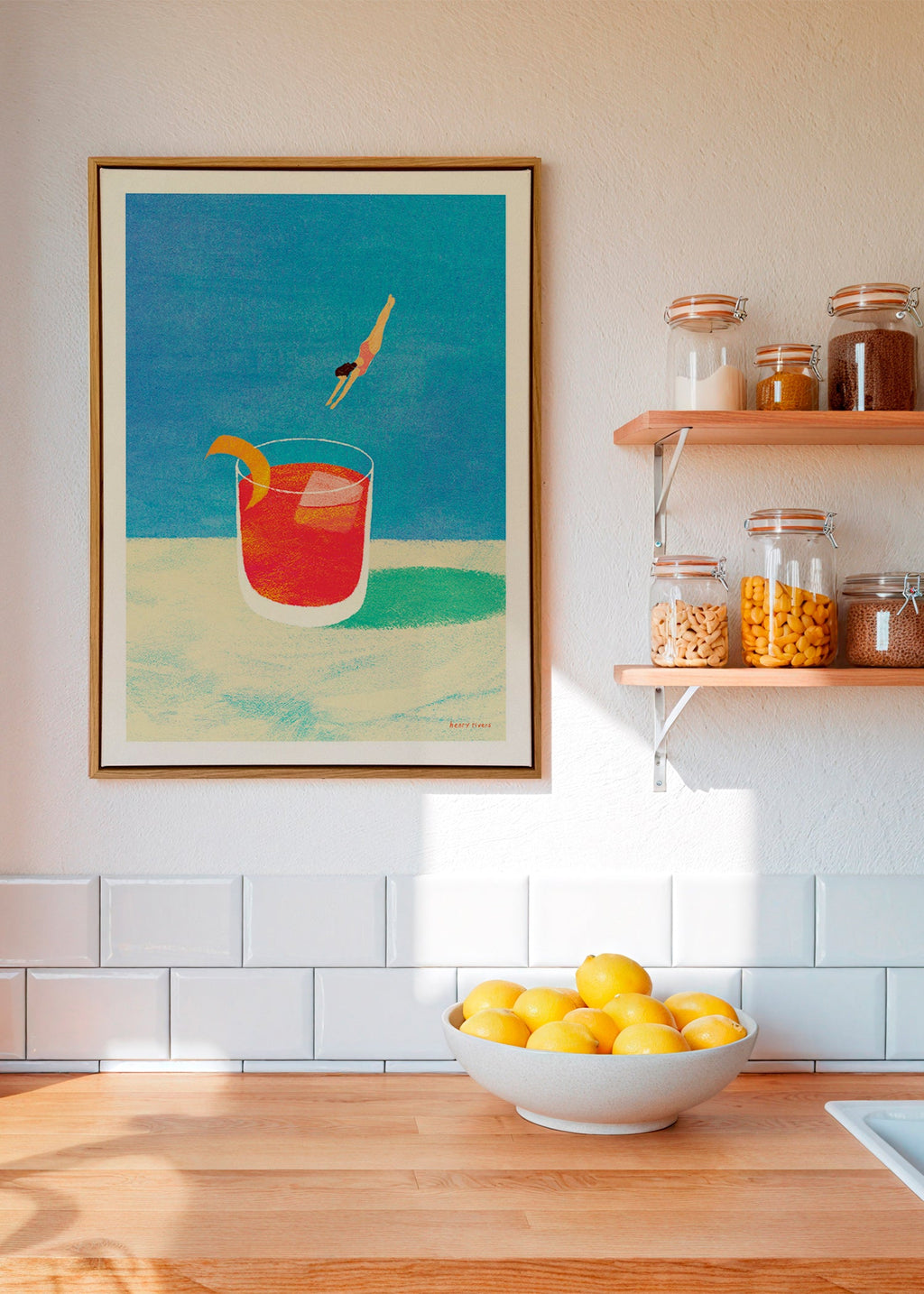 Cuadro de cocina Negroni con buceadora – Canvas2