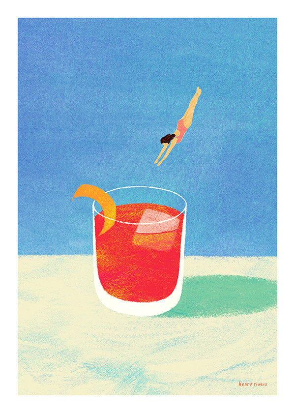 Cuadro de cocina Negroni con buceadora