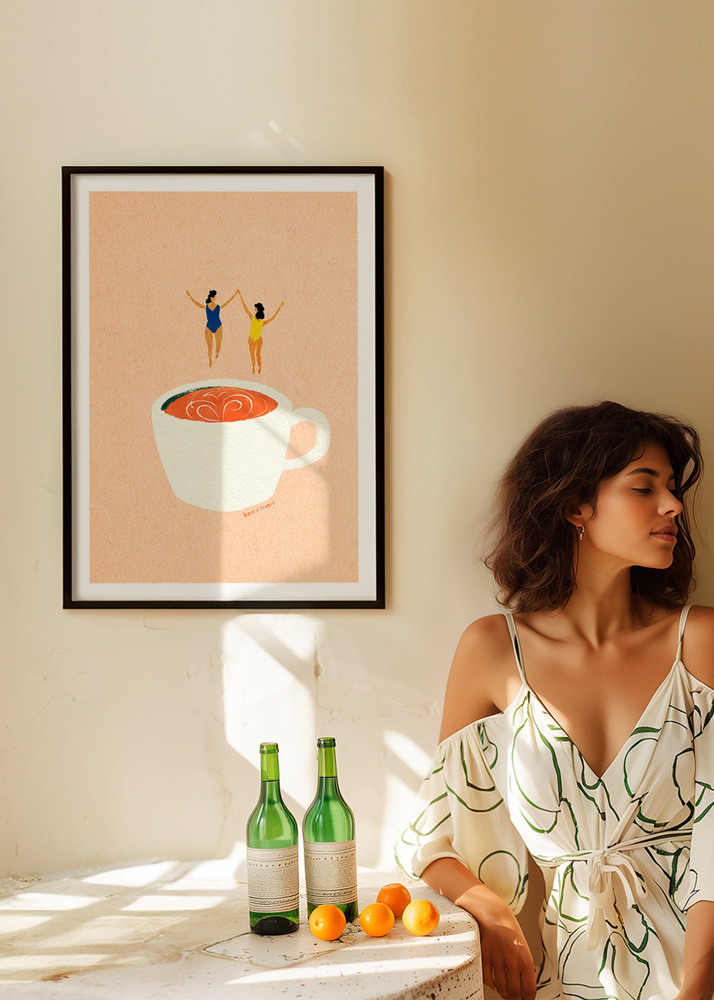 Cuadro de cocina con taza y bañistas – Product2